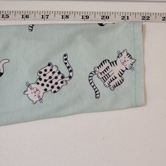 Vintage Character Womens Nightshirt Crazy Cat Lady Small Pjs All Over Cat Print - Picture 8 of 8